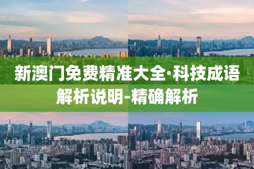 新澳门免费精准大全·科技成语解析说明-精确解析