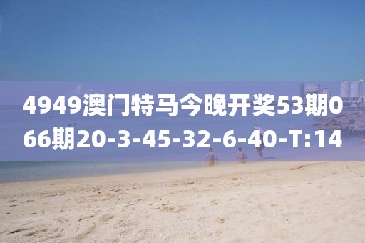 4949澳门特马今晚开奖53期066期20-3-45-32-6-40-T:14