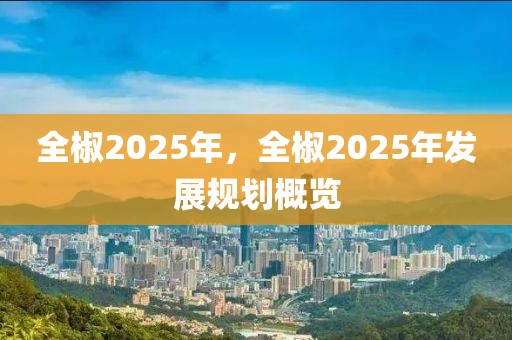 全椒2025年，全椒2025年发展规划概览