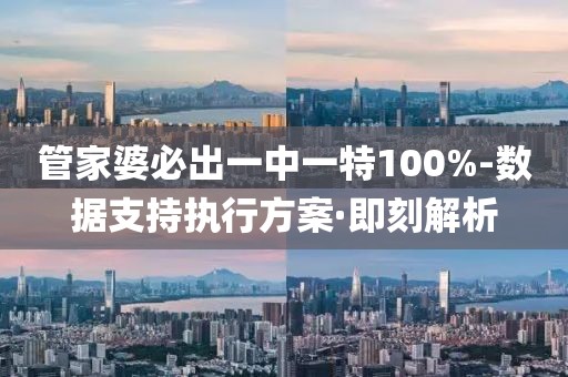 管家婆必出一中一特100%-数据支持执行方案·即刻解析