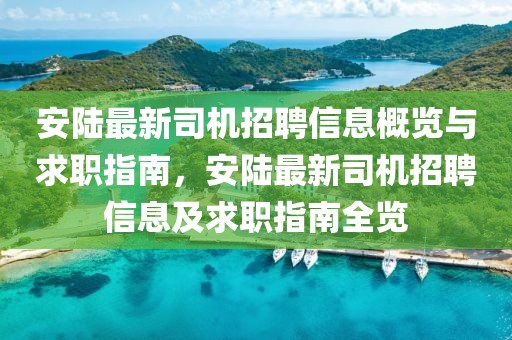 安陆最新司机招聘信息概览与求职指南，安陆最新司机招聘信息及求职指南全览