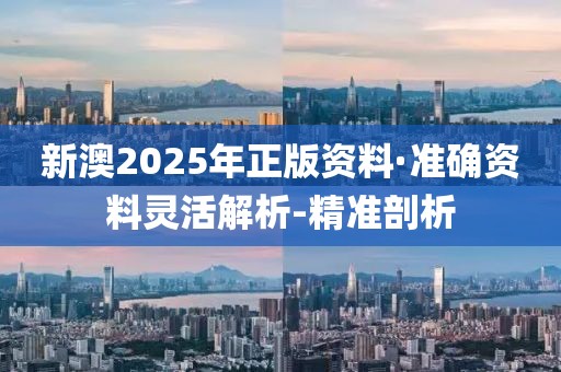 新澳2025年正版资料·准确资料灵活解析-精准剖析