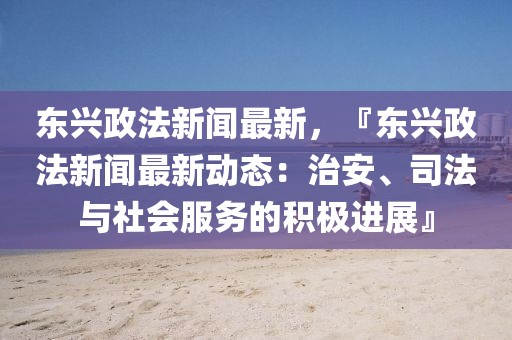 东兴政法新闻最新，『东兴政法新闻最新动态：治安、司法与社会服务的积极进展』