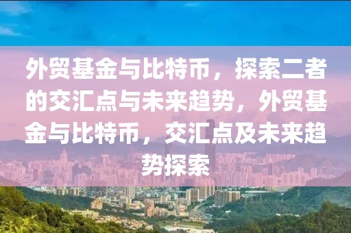 外贸基金与比特币，探索二者的交汇点与未来趋势，外贸基金与比特币，交汇点及未来趋势探索