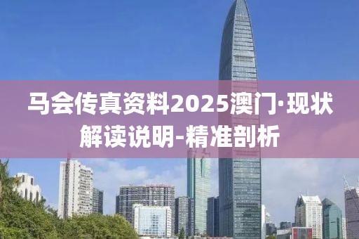 马会传真资料2025澳门·现状解读说明-精准剖析