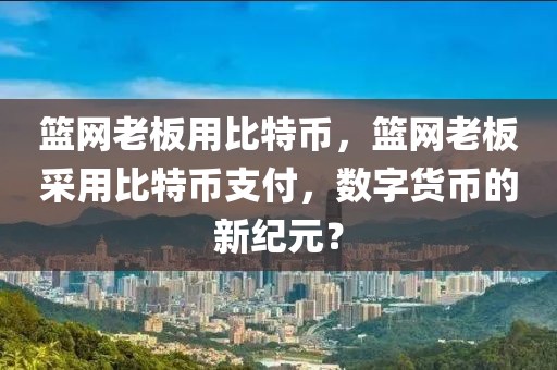 篮网老板用比特币，篮网老板采用比特币支付，数字货币的新纪元？