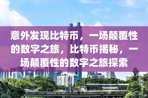 意外发现比特币，一场颠覆性的数字之旅，比特币揭秘，一场颠覆性的数字之旅探索