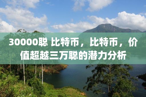 30000聪 比特币，比特币，价值超越三万聪的潜力分析