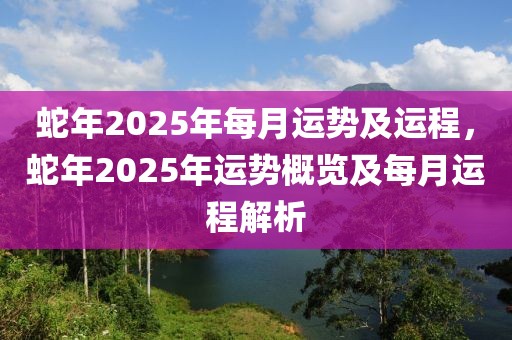 蛇年2025年每月运势及运程，蛇年2025年运势概览及每月运程解析