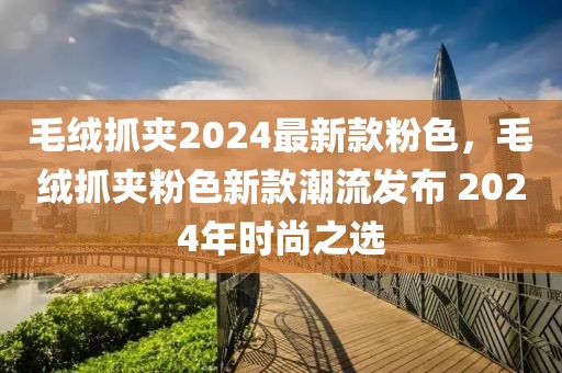 毛绒抓夹2024最新款粉色，毛绒抓夹粉色新款潮流发布 2024年时尚之选