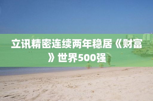 立讯精密连续两年稳居《财富》世界500强