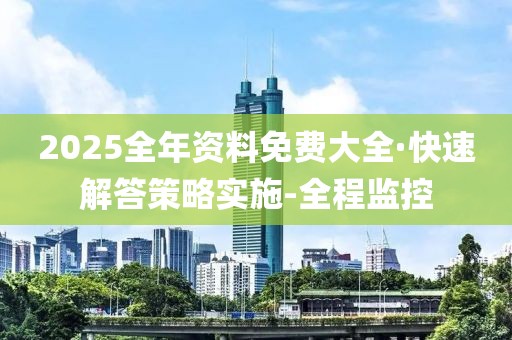 2025全年资料免费大全·快速解答策略实施-全程监控