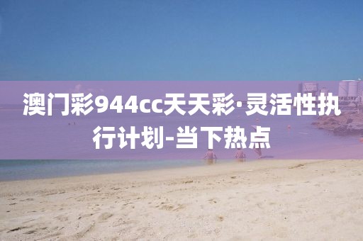 澳门彩944cc天天彩·灵活性执行计划-当下热点