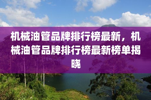 机械油管品牌排行榜最新，机械油管品牌排行榜最新榜单揭晓