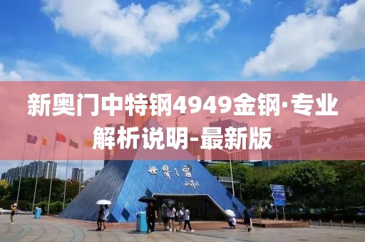 新奥门中特钢4949金钢·专业解析说明-最新版