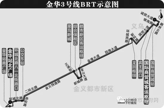 最新义乌brt3号线站点，义乌BRT3号线站点最新公布