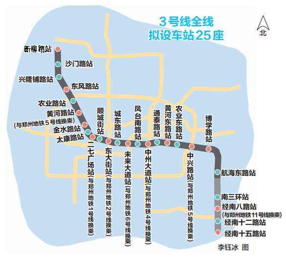 郑州地铁3号线最新线路图，郑州地铁3号线全图揭秘